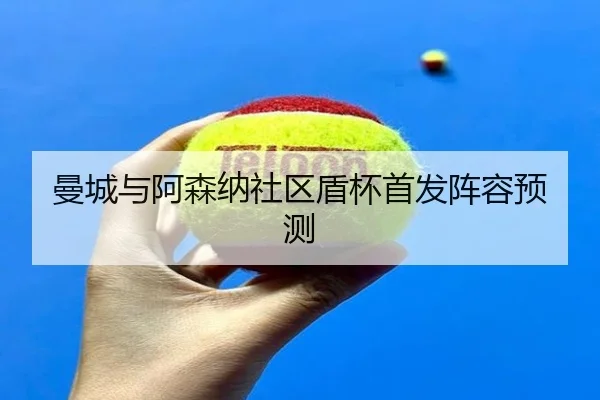 曼城与阿森纳社区盾杯首发阵容预测